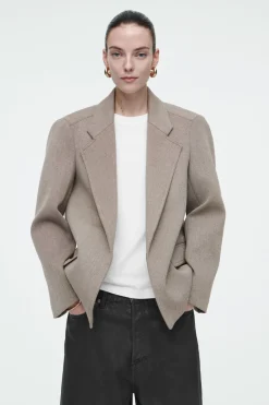COS OVERSIZED EXAGGERATED-SHOULDER BLAZER-Women Coats & Jackets