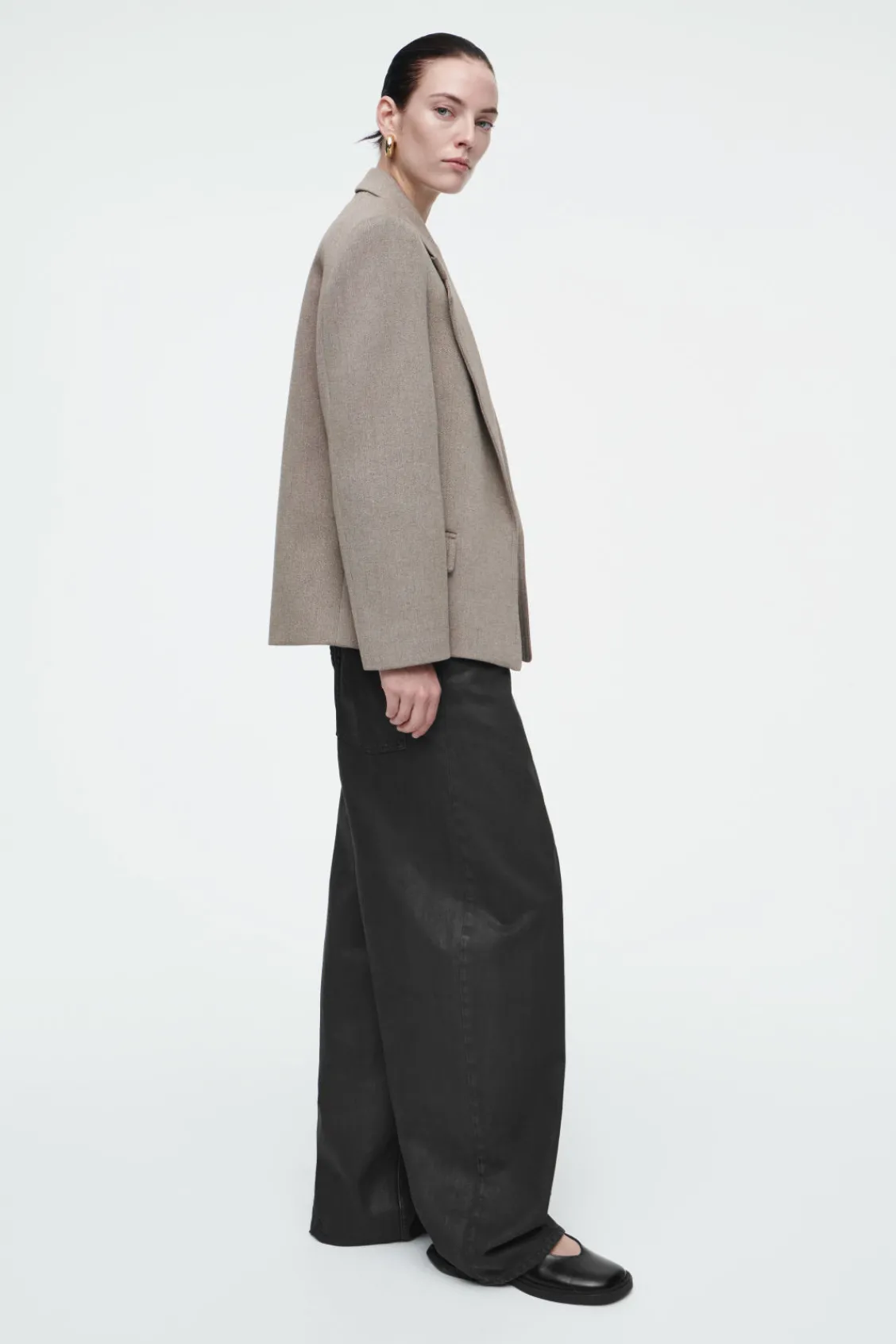 COS OVERSIZED EXAGGERATED-SHOULDER BLAZER-Women Coats & Jackets