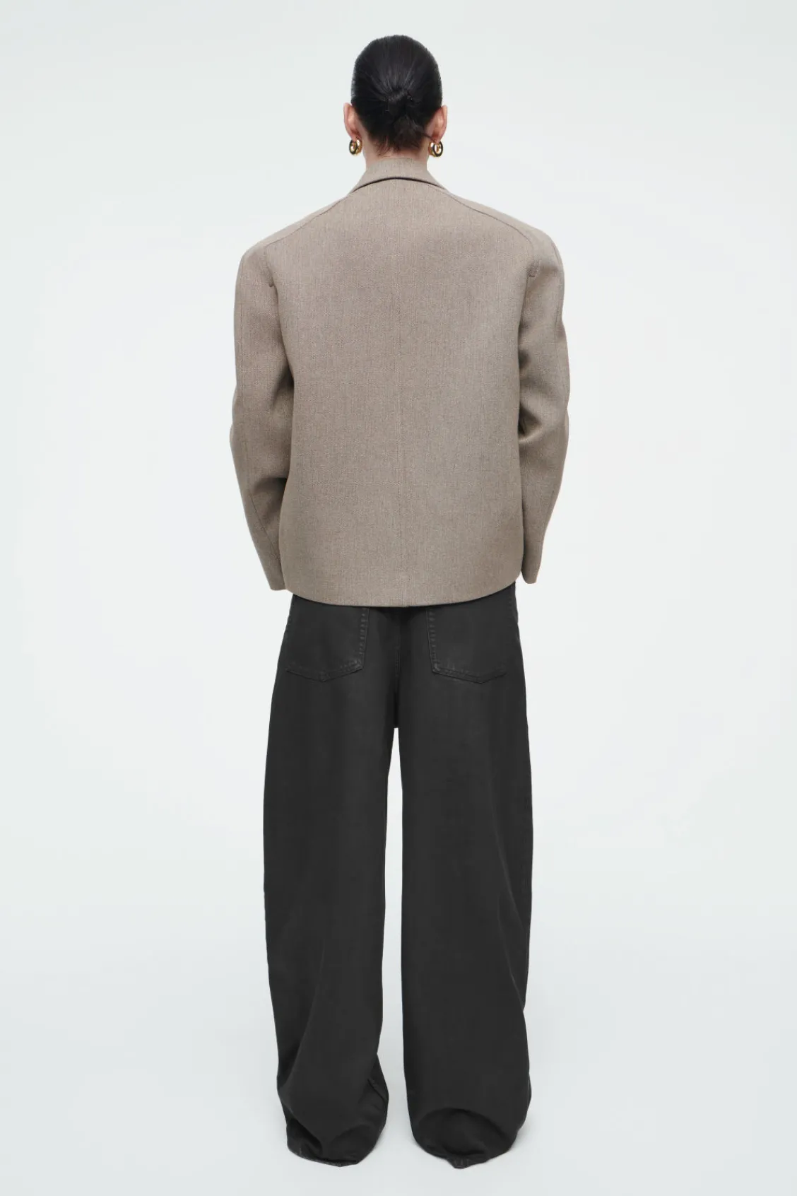 COS OVERSIZED EXAGGERATED-SHOULDER BLAZER-Women Coats & Jackets