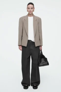 COS OVERSIZED EXAGGERATED-SHOULDER BLAZER-Women Coats & Jackets