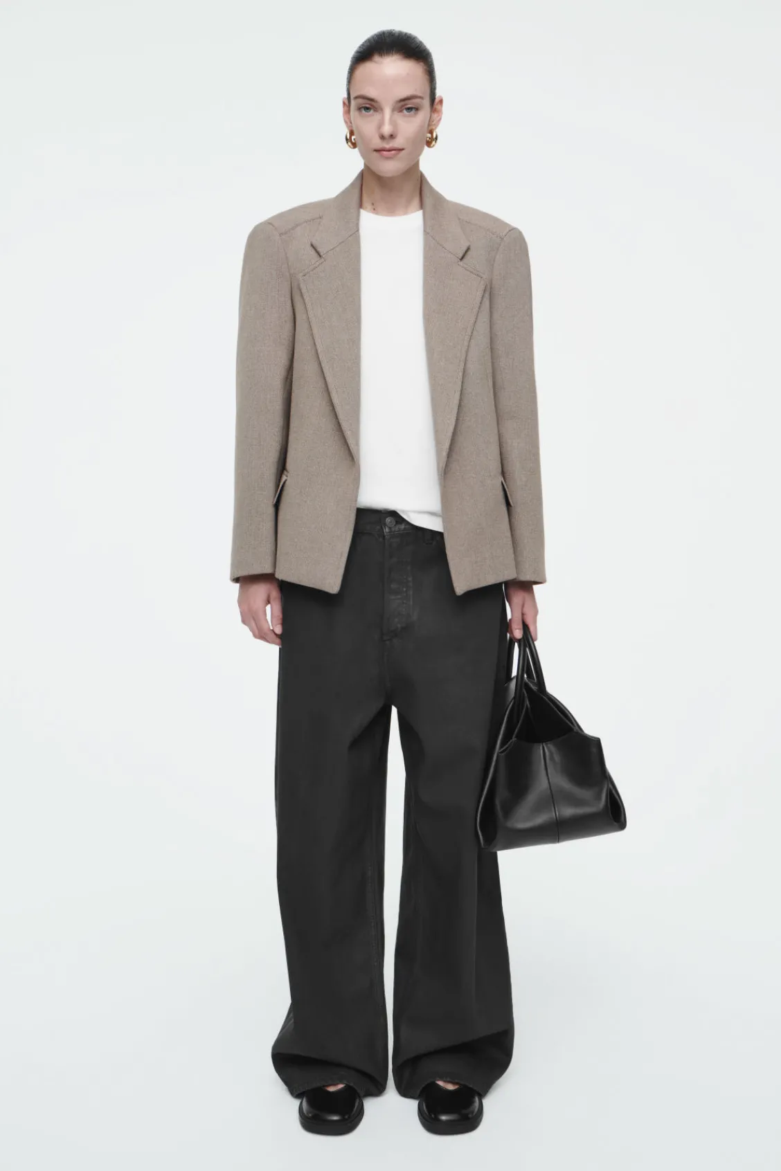 COS OVERSIZED EXAGGERATED-SHOULDER BLAZER-Women Coats & Jackets