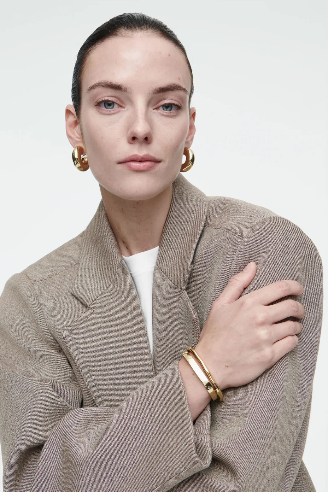 COS OVERSIZED EXAGGERATED-SHOULDER BLAZER-Women Coats & Jackets