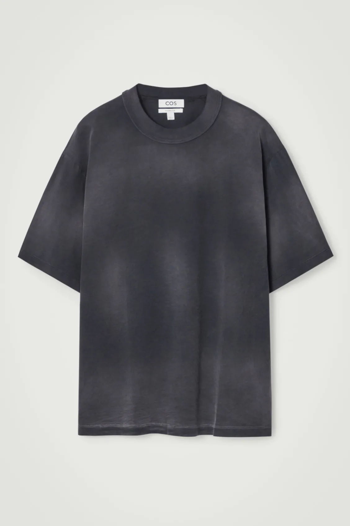 COS OVERSIZED FADED MOCK-NECK COTTON T-SHIRT- Matching Sets | T-Shirts