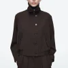 COS OVERSIZED FUNNEL-NECK WOOL-BLEND JACKET-Women Vests & Tailoring | Coats & Jackets