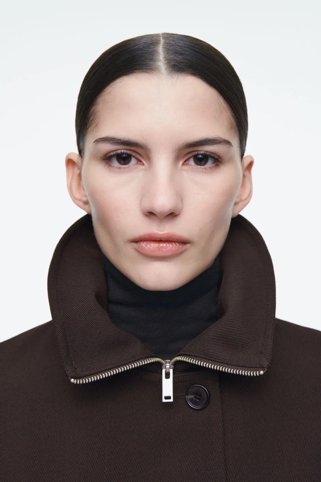 COS OVERSIZED FUNNEL-NECK WOOL-BLEND JACKET-Women Vests & Tailoring | Coats & Jackets