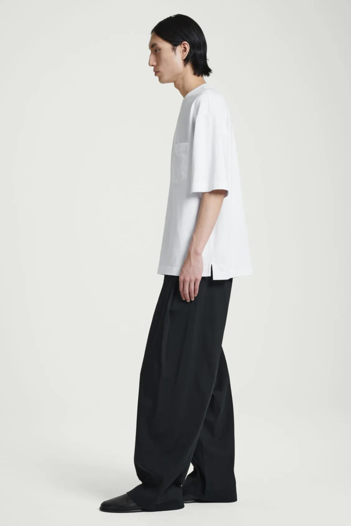 COS OVERSIZED HEAVYWEIGHT COTTON T-SHIRT- T-Shirts