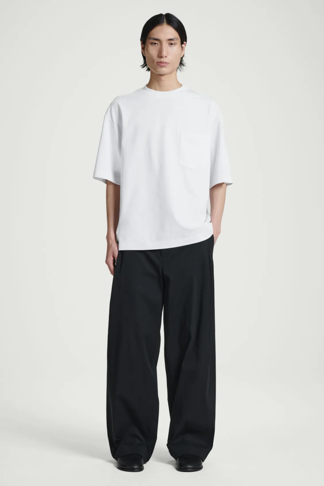 COS OVERSIZED HEAVYWEIGHT COTTON T-SHIRT- T-Shirts