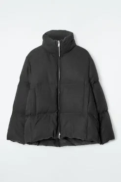 COS OVERSIZED HOODED DOWN PUFFER JACKET-Women Coats & Jackets