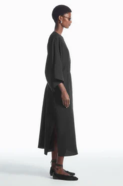 COS OVERSIZED KAFTAN MIDI DRESS-Women Dresses & Jumpsuits
