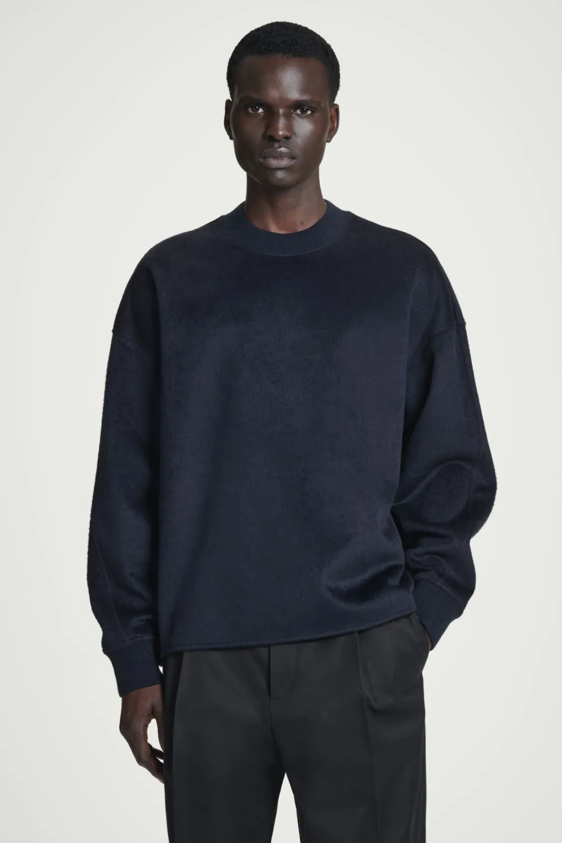 COS OVERSIZED MERINO-WOOL JERSEY SWEATER- Sweaters & Cardigans