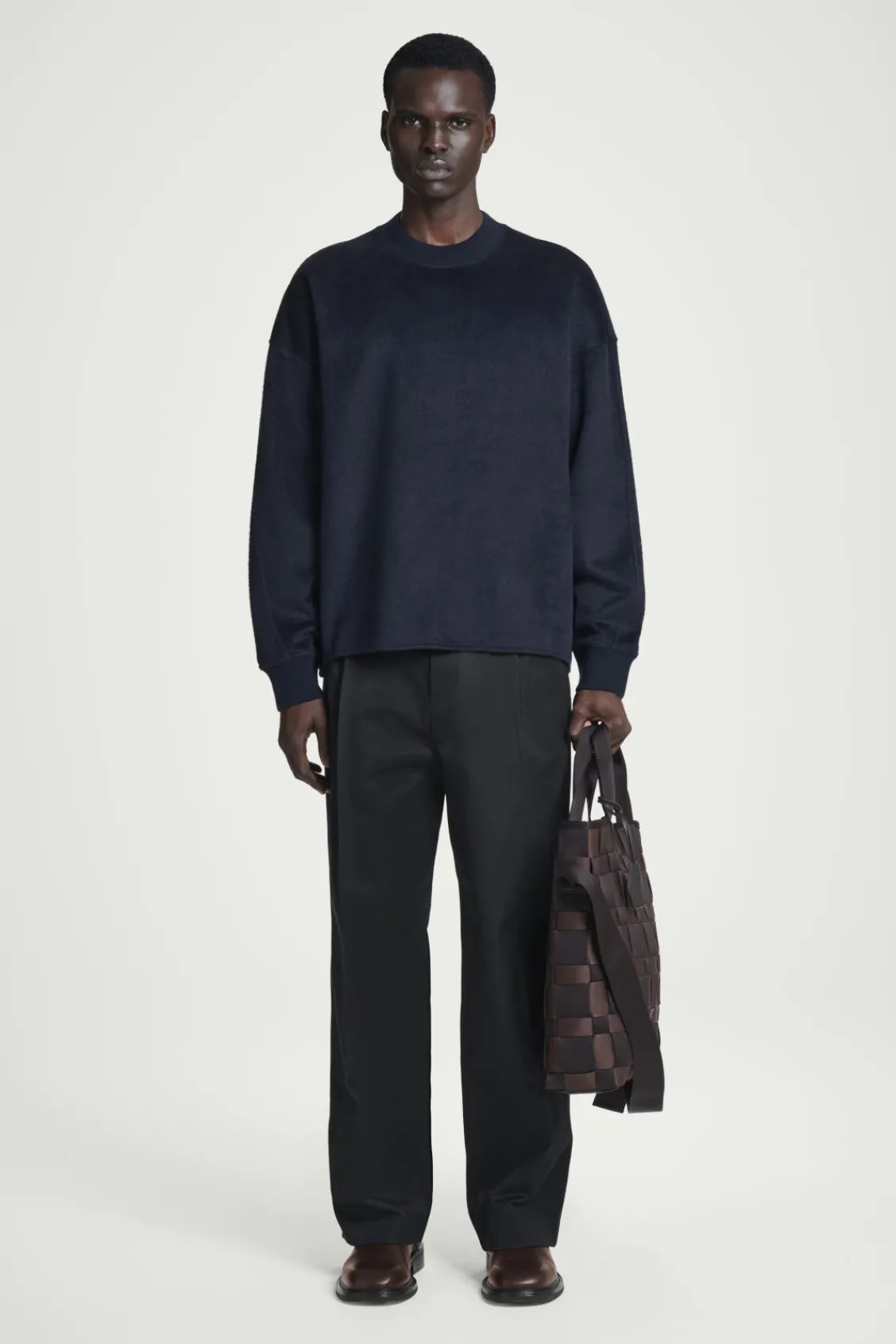 COS OVERSIZED MERINO-WOOL JERSEY SWEATER- Sweaters & Cardigans