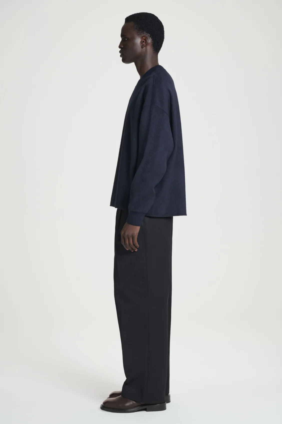 COS OVERSIZED MERINO-WOOL JERSEY SWEATER- Sweaters & Cardigans