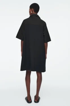 COS OVERSIZED OPEN-COLLAR SHIRT DRESS-Women Dresses & Jumpsuits