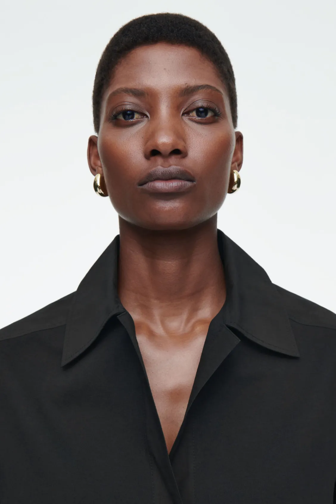COS OVERSIZED OPEN-COLLAR SHIRT DRESS-Women Dresses & Jumpsuits