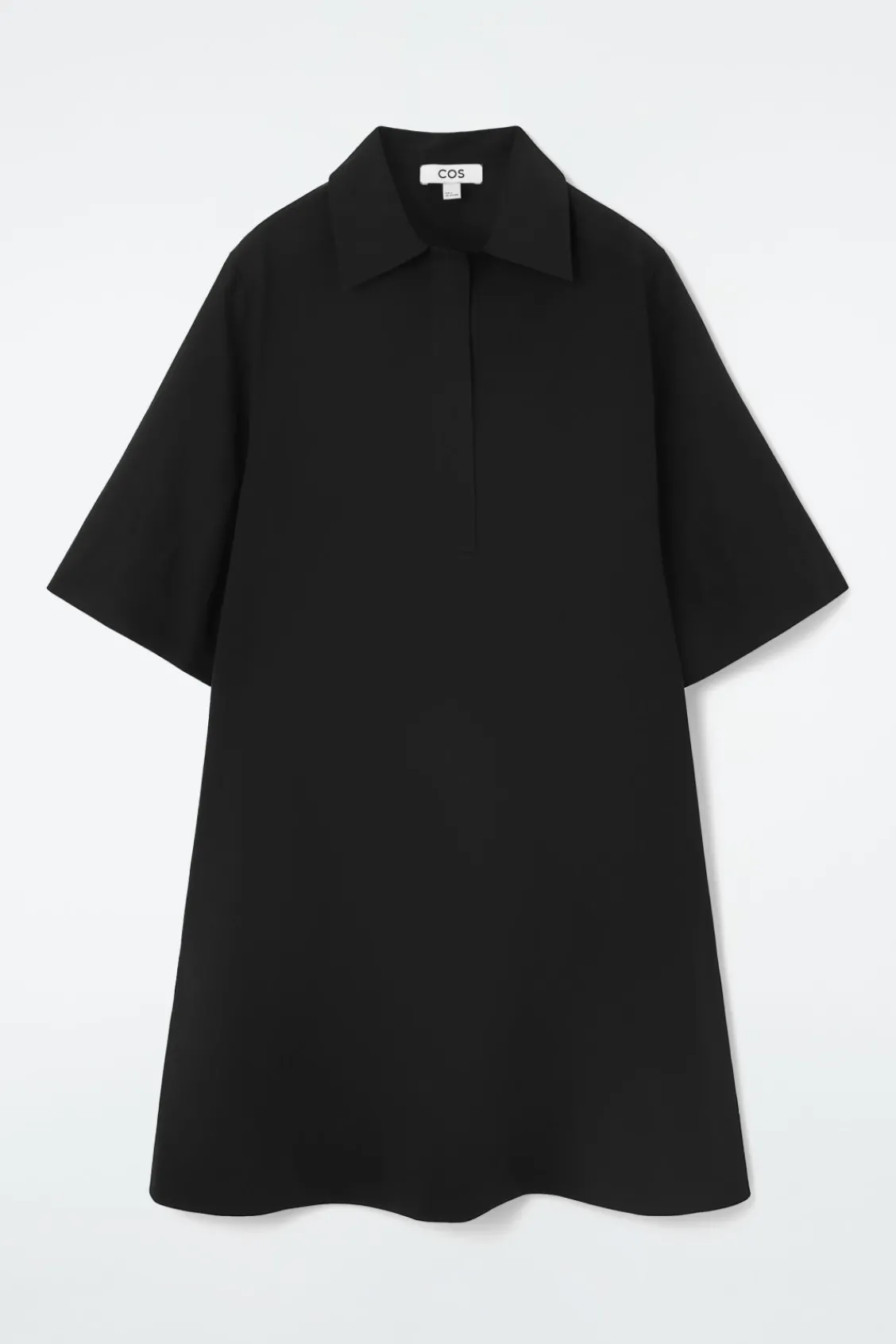 COS OVERSIZED OPEN-COLLAR SHIRT DRESS-Women Dresses & Jumpsuits