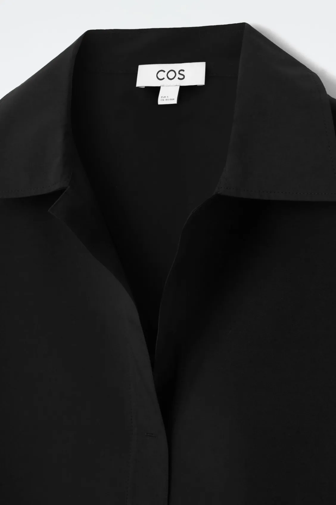 COS OVERSIZED OPEN-COLLAR SHIRT DRESS-Women Dresses & Jumpsuits