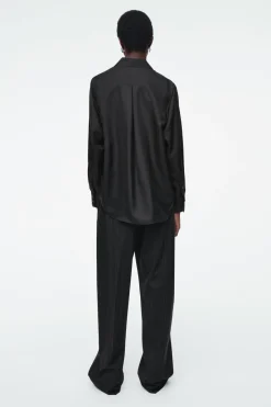 COS OVERSIZED PURE SILK SHIRT-Women Shirts & Blouses | Tops