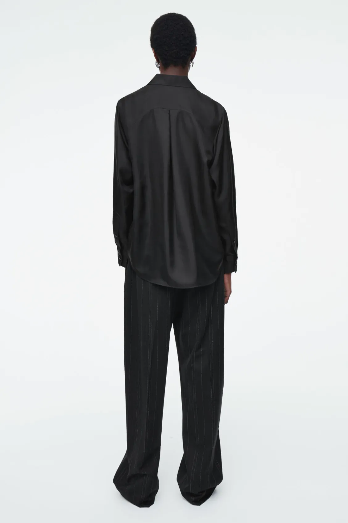 COS OVERSIZED PURE SILK SHIRT-Women Shirts & Blouses | Tops