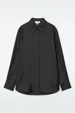 COS OVERSIZED PURE SILK SHIRT-Women Shirts & Blouses | Tops