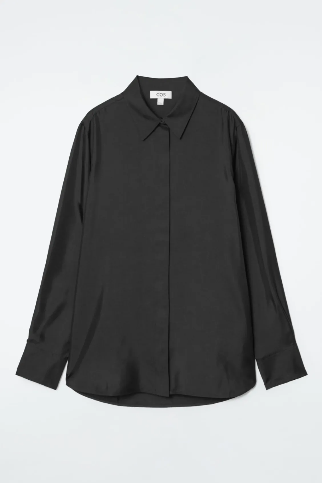 COS OVERSIZED PURE SILK SHIRT-Women Shirts & Blouses | Tops