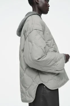 COS OVERSIZED QUILTED JACKET-Women Coats & Jackets