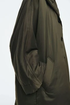 COS OVERSIZED SHAWL-COLLAR PADDED COAT-Women Coats & Jackets