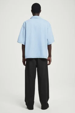 COS OVERSIZED SHORT-SLEEVED DENIM SHIRT- Shirts