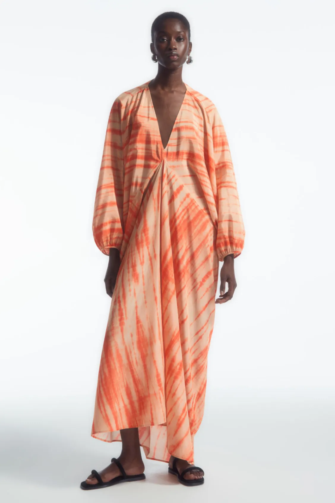 COS OVERSIZED SILK KAFTAN DRESS-Women Dresses & Jumpsuits