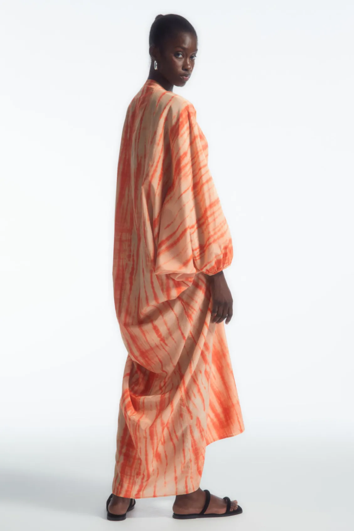 COS OVERSIZED SILK KAFTAN DRESS-Women Dresses & Jumpsuits
