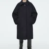 COS OVERSIZED SINGLE-BREASTED WOOL COAT-Women Coats & Jackets