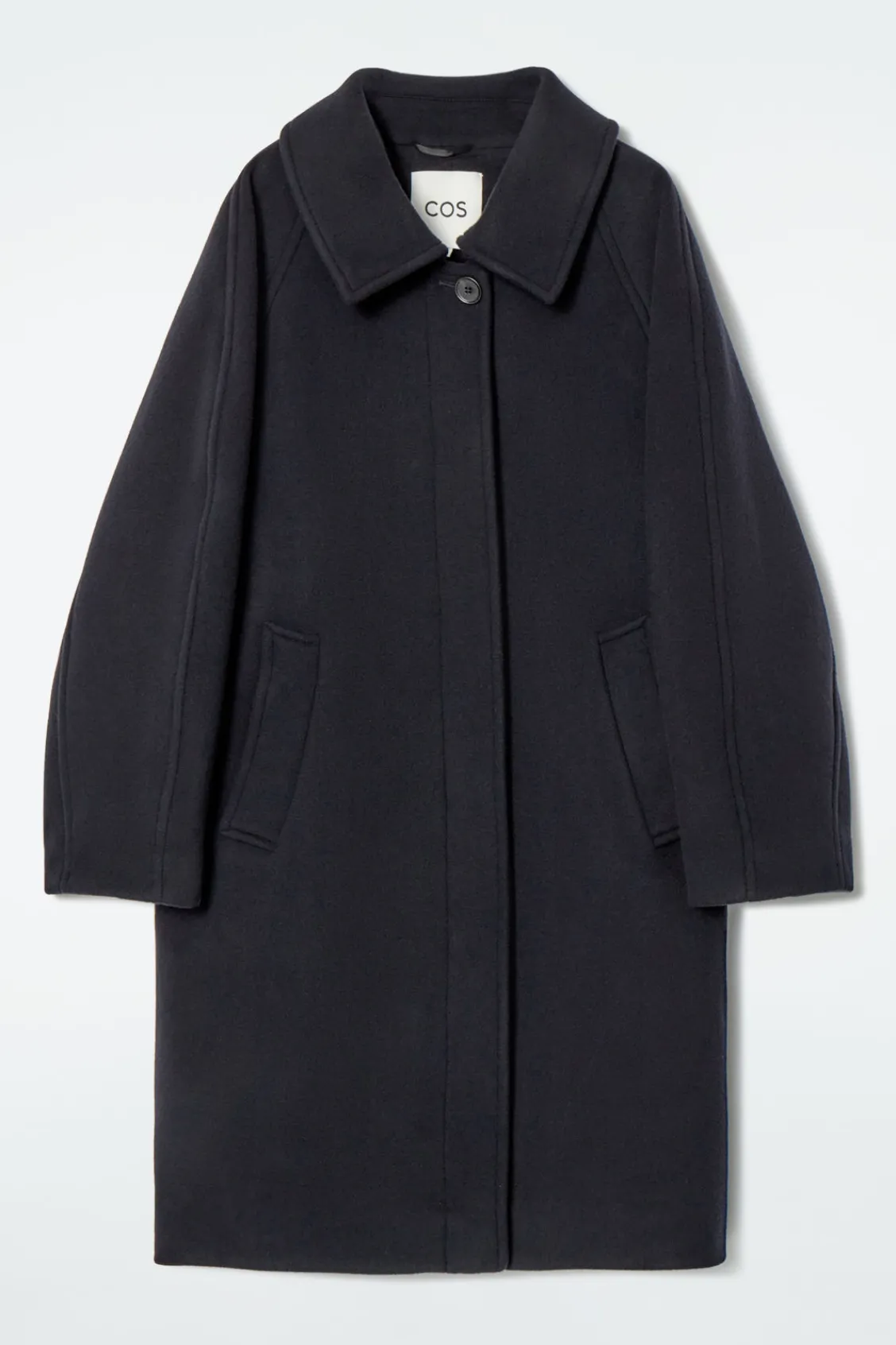 COS OVERSIZED SINGLE-BREASTED WOOL COAT-Women Coats & Jackets