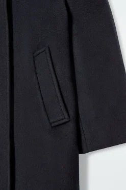 COS OVERSIZED SINGLE-BREASTED WOOL COAT-Women Coats & Jackets
