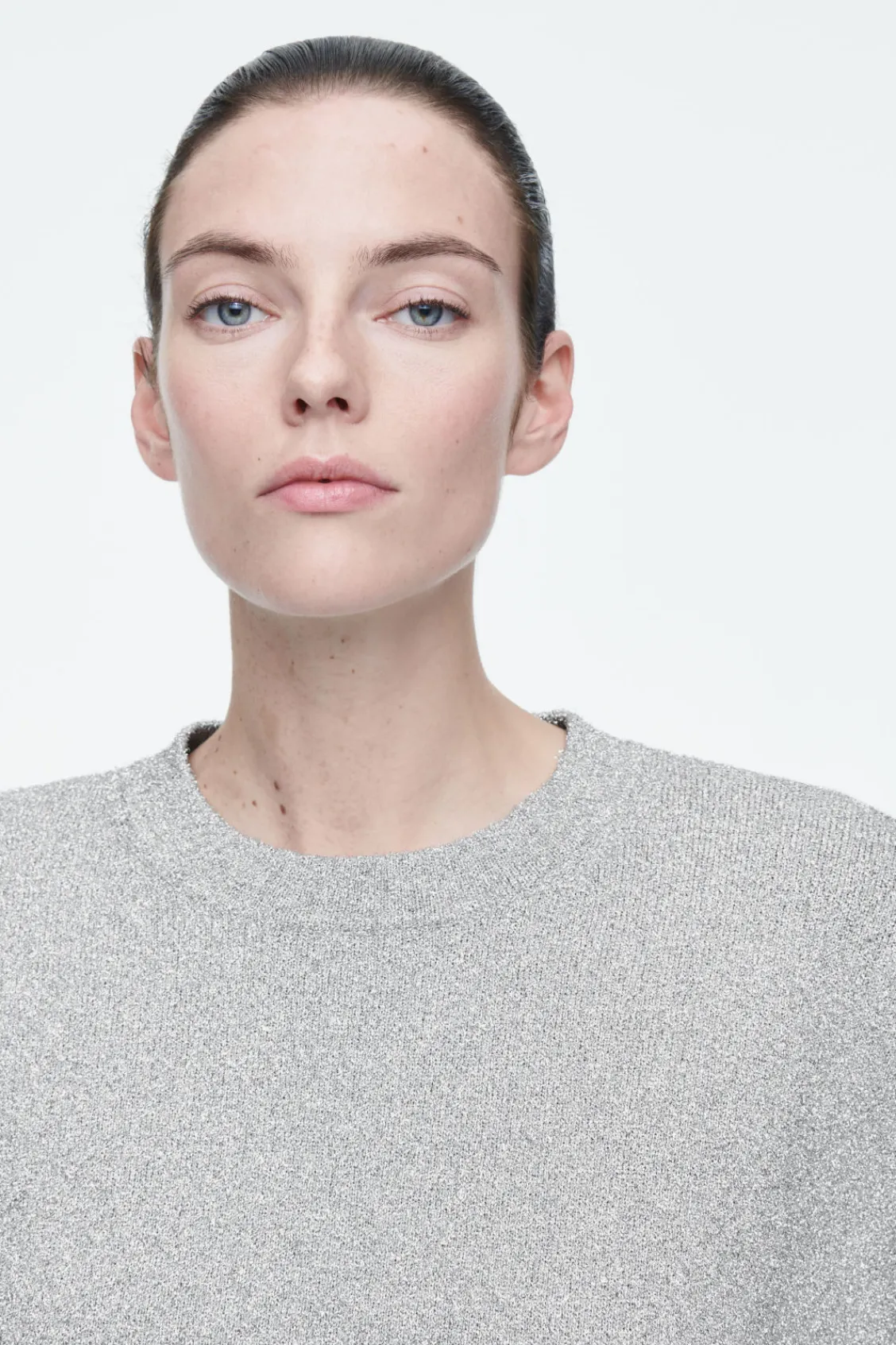 COS OVERSIZED SPARKLY MERINO WOOL SWEATER-Women Sweaters & Cardigans
