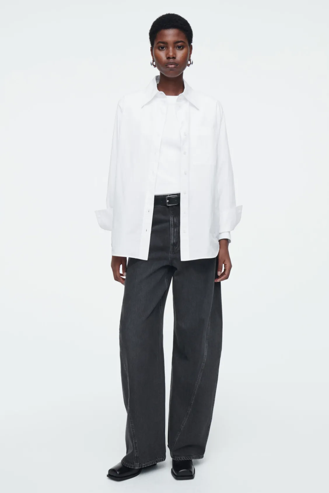 COS OVERSIZED TAILORED SHIRT-Women Shirts & Blouses | Tops