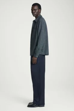 COS OVERSIZED TEXTURED COTTON OVERSHIRT- Shirts