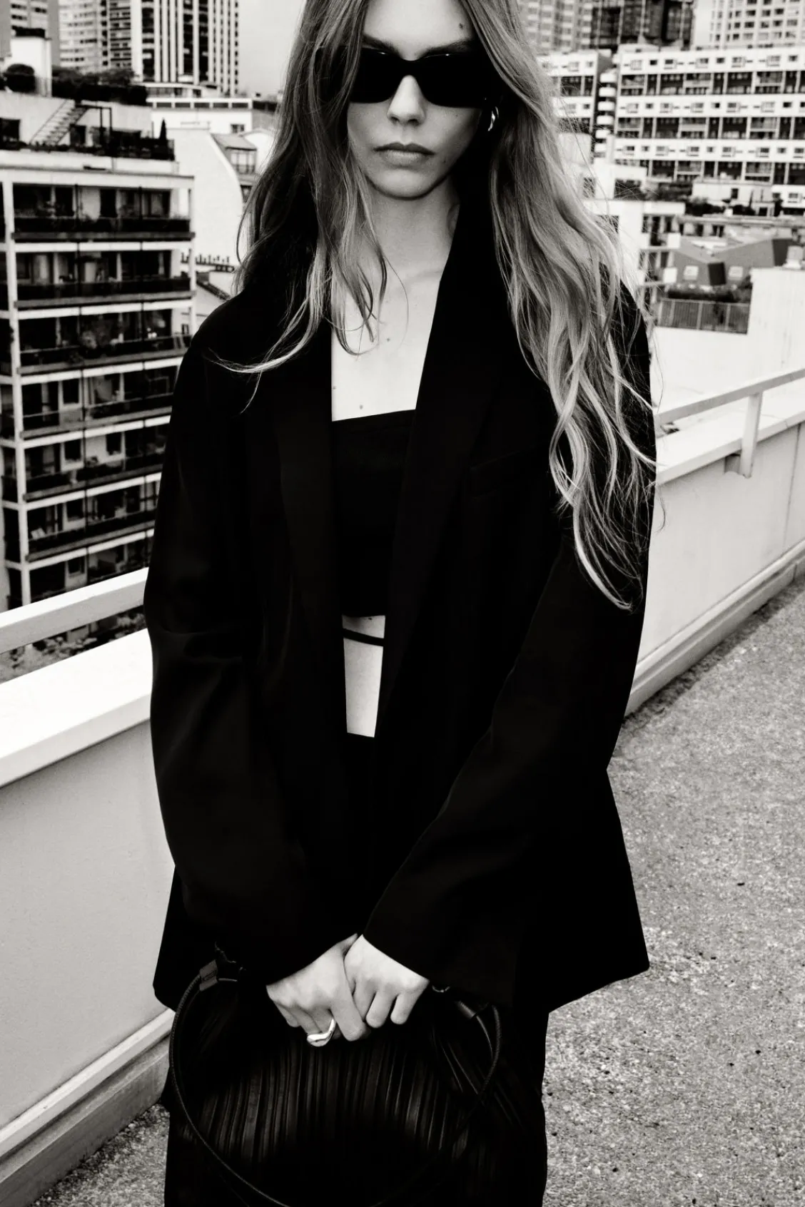 COS OVERSIZED TIE-FRONT BLAZER-Women Coats & Jackets