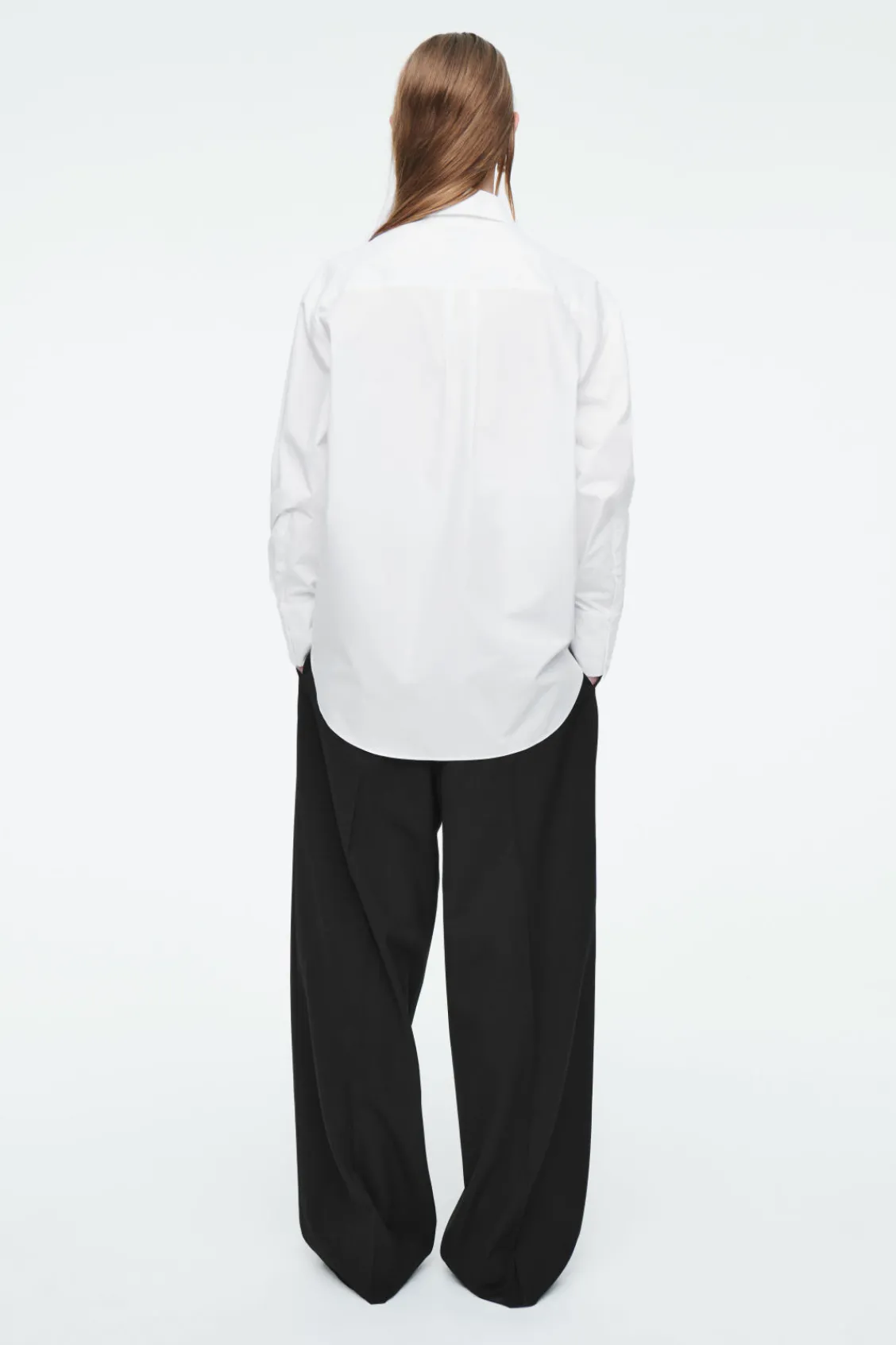 COS OVERSIZED TIE-WAIST SHIRT-Women Shirts & Blouses | Tops