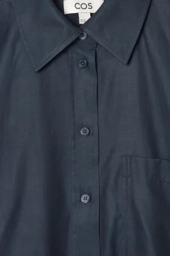 COS OVERSIZED TWILL SHIRT-Women Shirts & Blouses | Tops