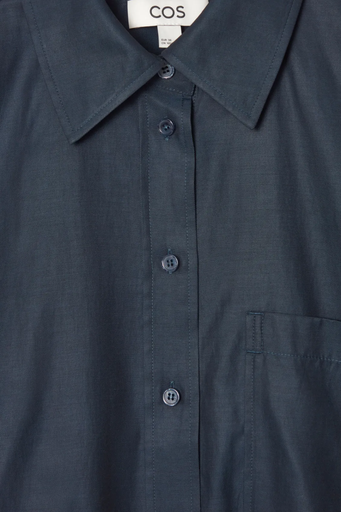 COS OVERSIZED TWILL SHIRT-Women Shirts & Blouses | Tops