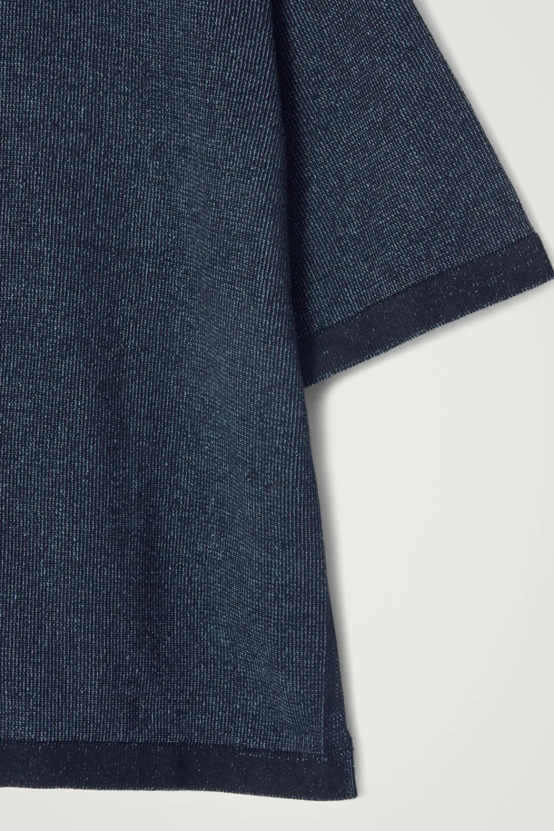 COS OVERSIZED TWO-TONE KNITTED COTTON T-SHIRT- T-Shirts | Sweaters & Cardigans