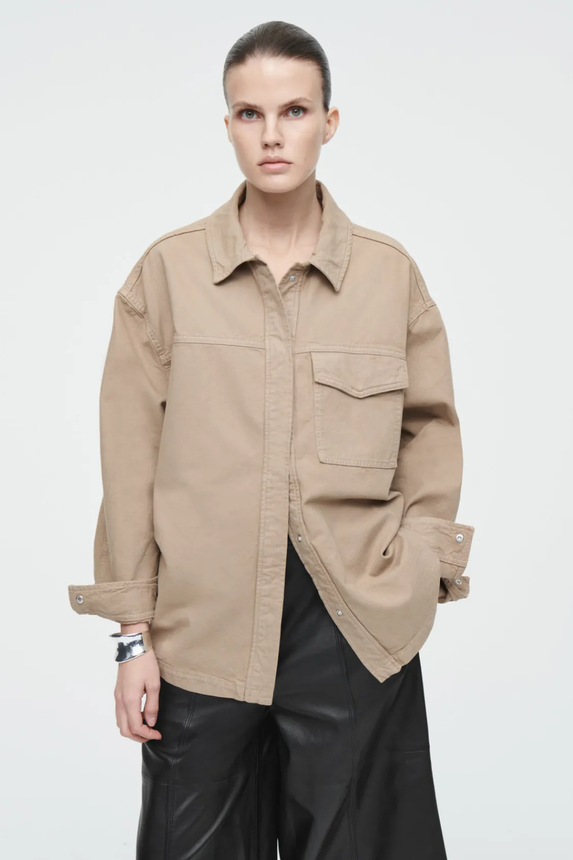 COS OVERSIZED WORKWEAR OVERSHIRT-Women Shirts & Blouses | Tops