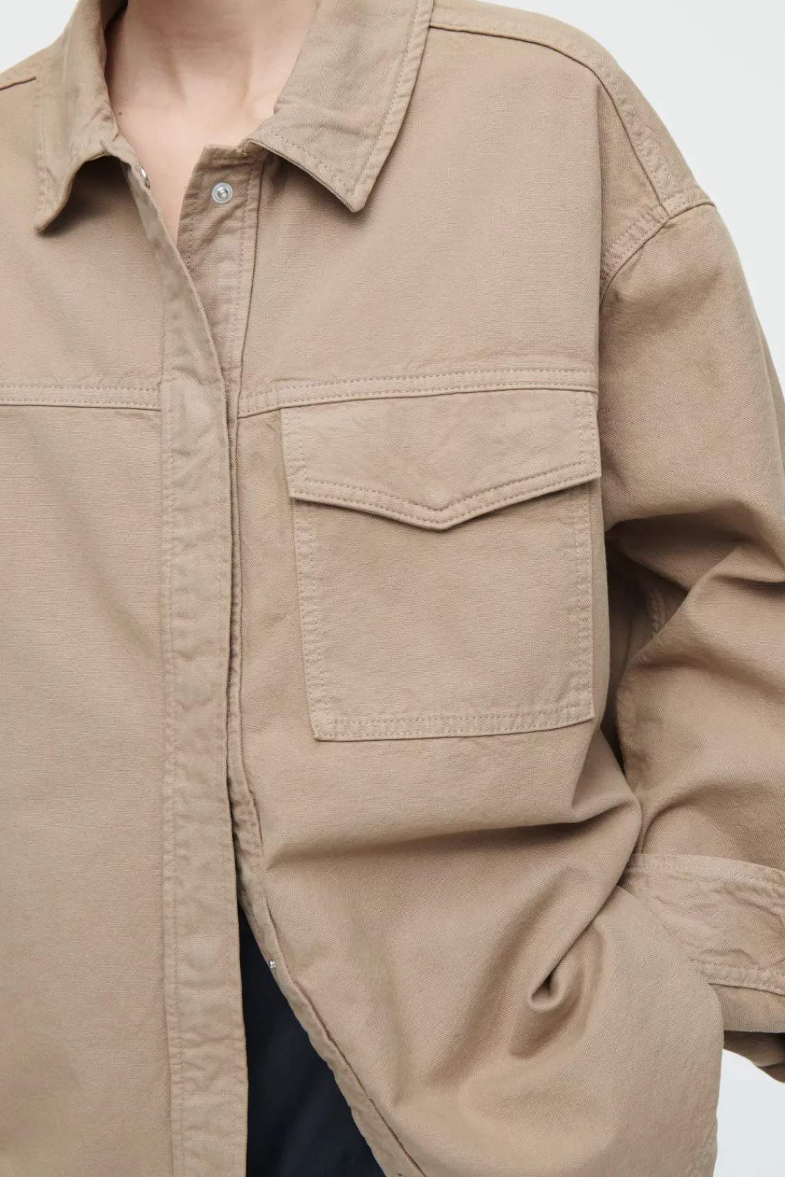 COS OVERSIZED WORKWEAR OVERSHIRT-Women Shirts & Blouses | Tops