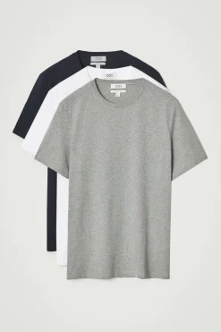 COS 3-PACK REGULAR COTTON T-SHIRTS- T-Shirts