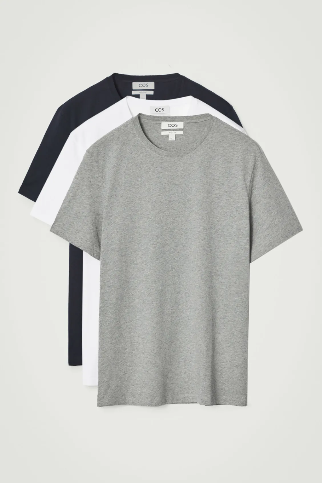 COS 3-PACK REGULAR COTTON T-SHIRTS- T-Shirts