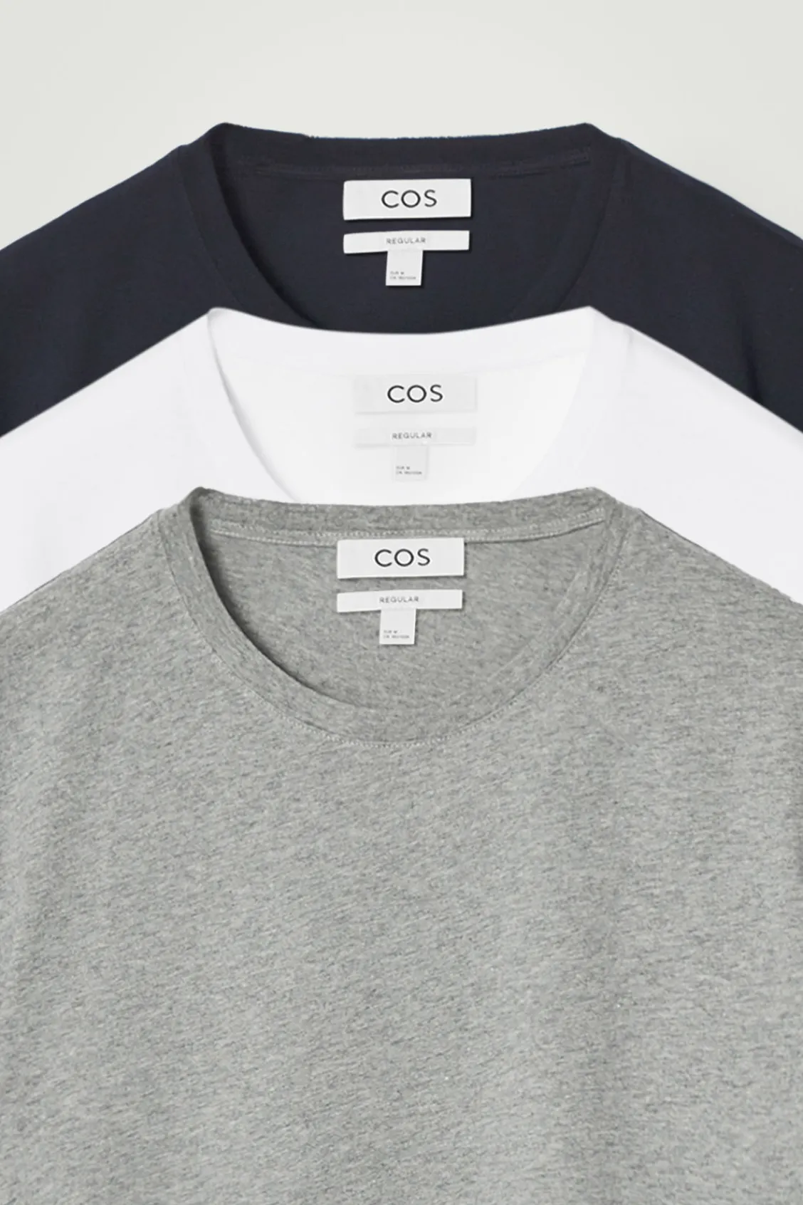COS 3-PACK REGULAR COTTON T-SHIRTS- T-Shirts