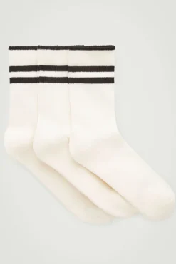COS 3-PACK RIBBED SPORT SOCKS- Socks & Underwear