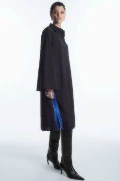 COS PAINTED WOOL SHIRT DRESS-Women Dresses & Jumpsuits