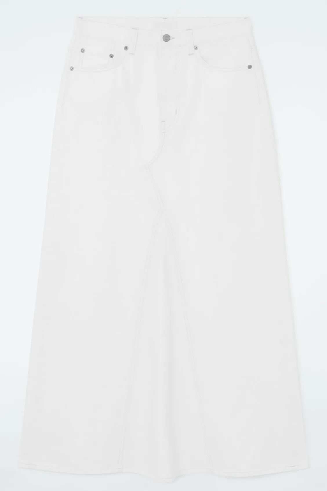 COS PANELED DENIM MAXI SKIRT-Women Skirts