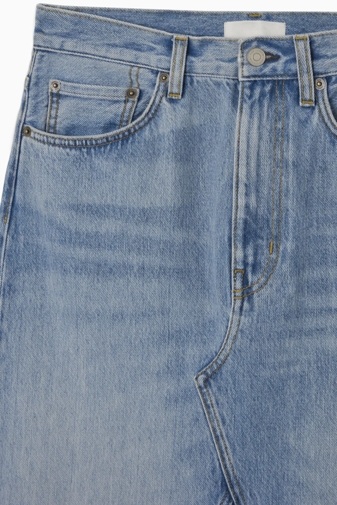 COS PANELED DENIM MAXI SKIRT-Women Skirts