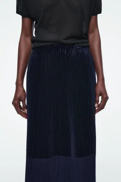 COS PANELED PLEATED COLUMN MAXI SKIRT-Women Skirts